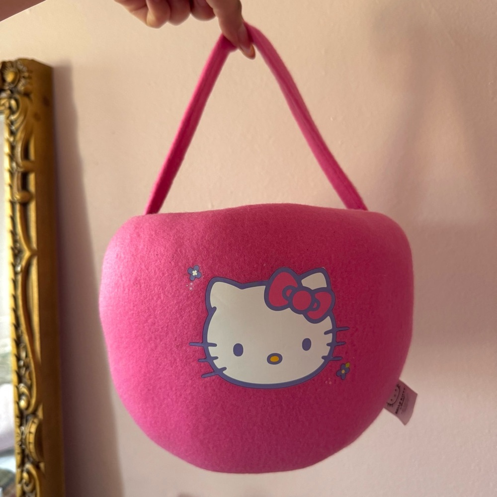 New Hello kitty plush pink Halloween Easter basket